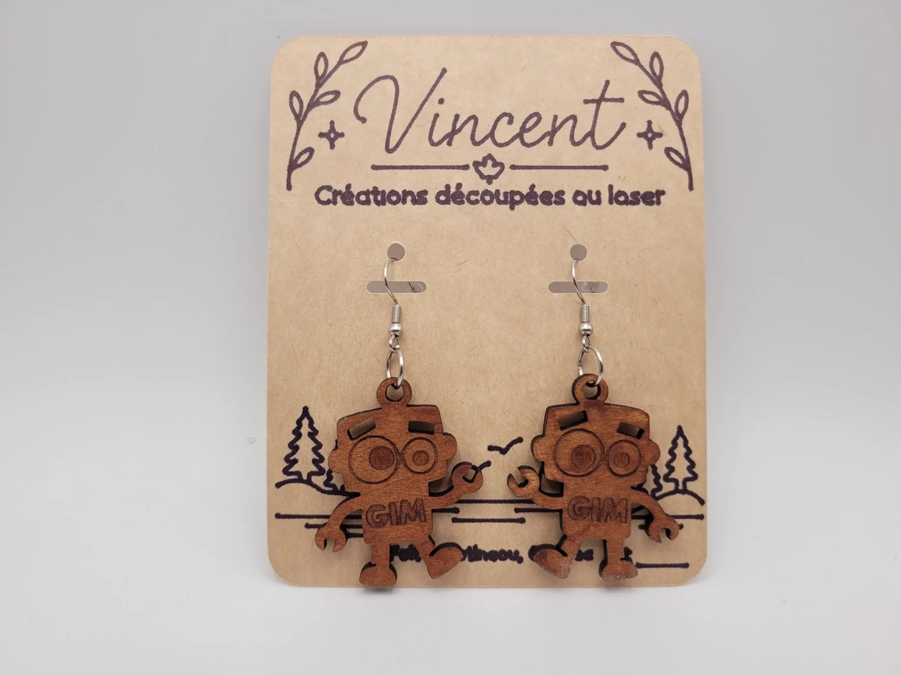 Wooden earrings: Gim